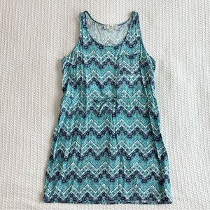 Pink Republic blue chevron print sundress